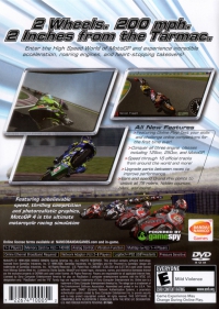 PS2 - MotoGP 4 Box Art Back
