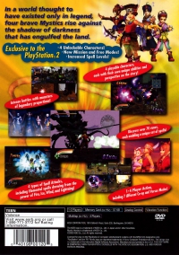 PS2 - Mystic Heroes Box Art Back