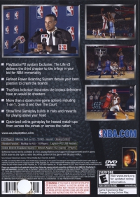 PS2 - NBA 08 Box Art Back