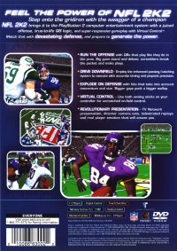 PS2 - NFL 2K2 Box Art Back