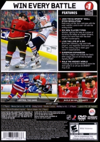 PS2 - NHL 07 Box Art Back