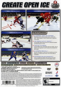PS2 - NHL 2005 Box Art Back