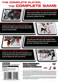 PS2 - NHL 2K3 Box Art Back