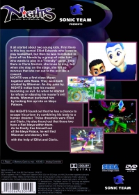 PS2 - NiGHTS into Dreams Box Art Back