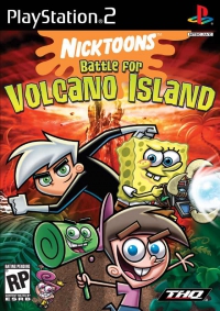 PS2 - Nicktoons Battle for Volcano Island Box Art Front
