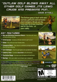 PS2 - Outlaw Golf 2 Box Art Back