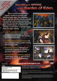 PS2 - Project Eden Box Art Back