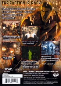 PS2 - Red Faction II Box Art Back