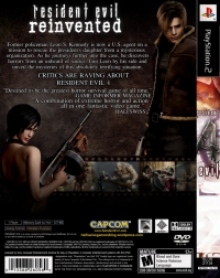 PS2 - Resident Evil 4 Box Art Back