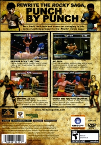PS2 - Rocky Legends Box Art Back
