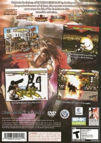 PS2 - Samurai Shodown Anthology Box Art Back