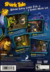 PS2 - Shark Tale Box Art Back