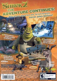 PS2 - Shrek 2 Box Art Back