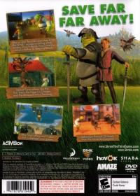 PS2 - Shrek the Third Box Art Back