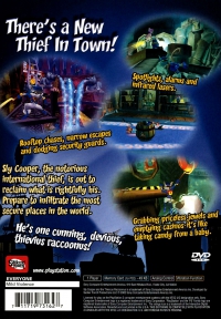 PS2 - Sly Cooper and the Thievius Raccoonus Box Art Back