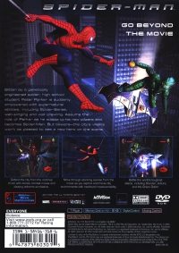 PS2 - Spider Man Box Art Back