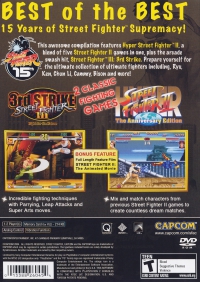 PS2 - Street Fighter Anniversary Collection Box Art Back