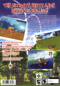 PS2 - Super Monkey Ball Deluxe Box Art Back