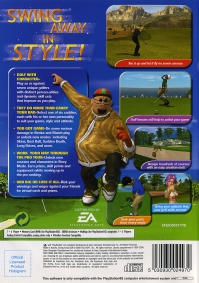 PS2 - Swing Away Golf Box Art Back