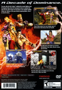 PS2 - Tekken 5 Box Art Back