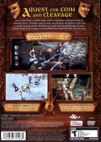 PS2 - The Bard's Tale Box Art Back