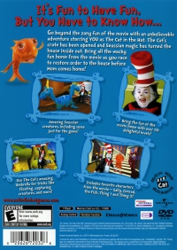 PS2 - The Cat in the Hat Box Art Back