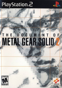 PS2 - The Document of Metal Gear Solid 2 Box Art Front