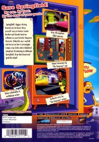 PS2 - The Simpsons  Hit and Run Box Art Back