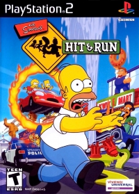 PS2 - The Simpsons  Hit and Run Box Art Front