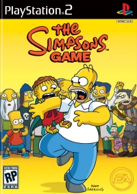 PS2 - The Simpsons Game Box Art Front