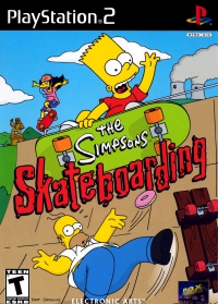 PS2 - The Simpsons Skateboarding Box Art Front