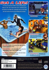 PS2 - The Sims Box Art Back
