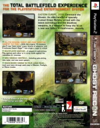 PS2 - Tom Clancy's Ghost Recon Box Art Back