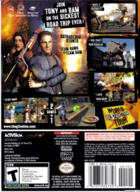 PS2 - Tony Hawk's Underground 2 Box Art Back