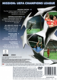 PS2 - UEFA Champions League 2004 2005 Box Art Back