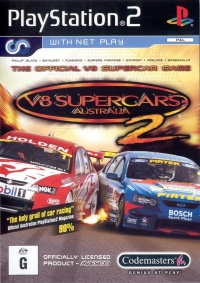 PS2 - V8 Supercars 2 Box Art Front