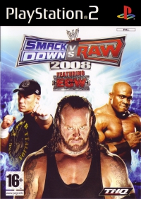 PS2 - WWE SmackDown vs Raw 2008 Box Art Front