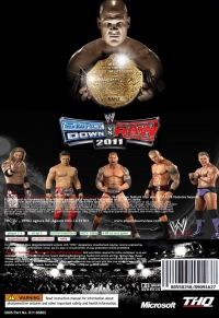 PS2 - WWE SmackDown vs Raw 2011 Box Art Back