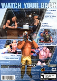 PS2 - WWE Smackdown Here Comes the Pain Box Art Back