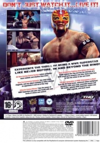 PS2 - WWE Smackdown Vs Raw 2007 Box Art Back