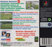 PSX - Actua Soccer 3 Box Art Back