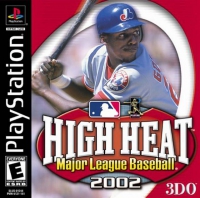 PSX - High Heat Major League Baseball 2002 Box Art Front