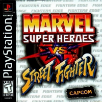 PSX - Marvel Super Heroes vs Street Fighter Box Art Front
