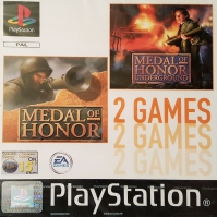 PSX - Medal of Honor and Underground Double Pack Box Art Front