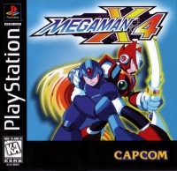 PSX - Mega Man X4 Box Art Front