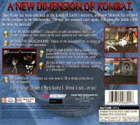 PSX - Mortal Kombat 4 Box Art Back