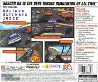 PSX - NASCAR 98 Box Art Back