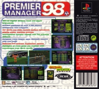PSX - Premier Manager 98 Box Art Back