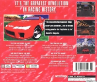 PSX - Ridge Racer Revolution Box Art Back