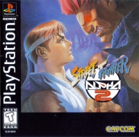 PSX - Street Fighter Alpha 2 Box Art Front